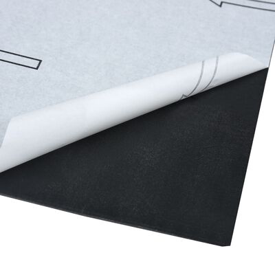 vidaXL Plăci de pardoseală autoadezive, negru marmură, 5,11 m² PVC