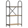 vidaXL Raft pentru cărți 3 niveluri 60 x 30 x 109 cm Lemn prelucrat