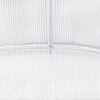 vidaXL Seră cu cadru din oțel, alb, 32 m&sup2;, 16x2x2 m
