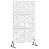 vidaXL Ecran de intimitate 100 x 50 x 180 cm Oţel inoxidabil Argintiu