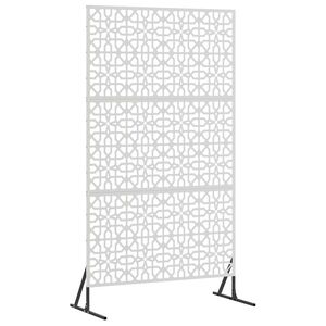 vidaXL Ecran de intimitate 100 x 50 x 180 cm Oţel inoxidabil Argintiu