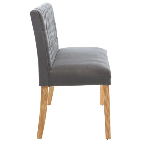 vidaXL Bancă, gri, 140 cm, catifea