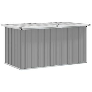 vidaXL Ladă de depozitare pentru grădină, gri, 129x67x65 cm