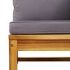 vidaXL Set mobilier grădină cu perne, 6 piese, lemn masiv acacia