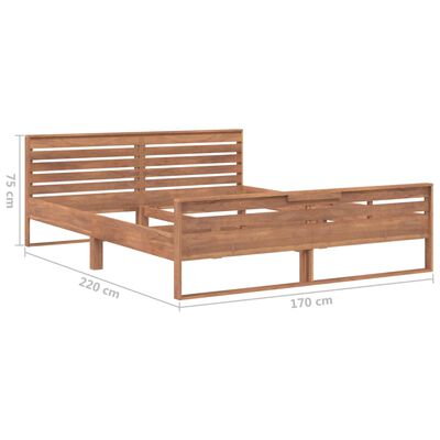 vidaXL Cadru de pat, 160x200 cm, lemn masiv de tec
