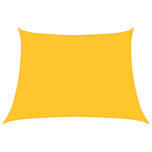 vidaXL P&acirc;nză parasolar, galben, 4/5x3 m, HDPE, 160 g/m&sup2;, trapez