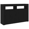 vidaXL Bufet Stejar Negru 116 x 30 x 75 cm Lemn prelucrat