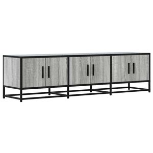 vidaXL Dulap TV, gri sonoma, 150x35x41 cm, lemn prelucrat și metal