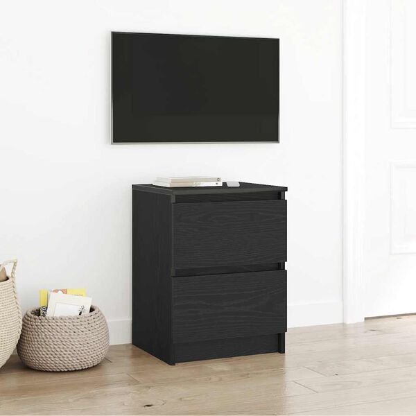 vidaXL Dulap TV negru 40x35x54 cm din lemn prelucrat