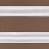 vidaXL Jaluzea tip zebra maro lățime țesătură 110,9 cm poliester