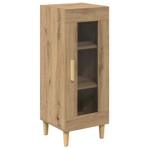 vidaXL Bufet Stejar Artizanal 34.5 x 32.5 x 90 cm Lemn prelucrat