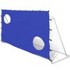 vidaXL Poartă fotbal cu perete țintă 240x92x150cm oțel calitate &icirc;naltă
