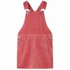 Rochie salopetă pentru copii, velur, roz, 92