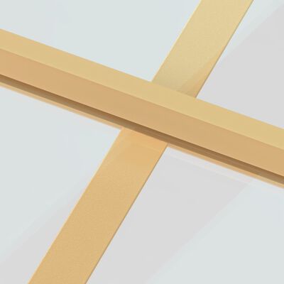 vidaXL Ușă interior Slim auriu 76x201,5 cm sticlă securizată/aluminiu