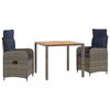vidaXL Set dining pentru exterior 3 buc.