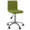 vidaXL Scaune de bucătărie pivotante, 2 buc., verde deschis, catifea