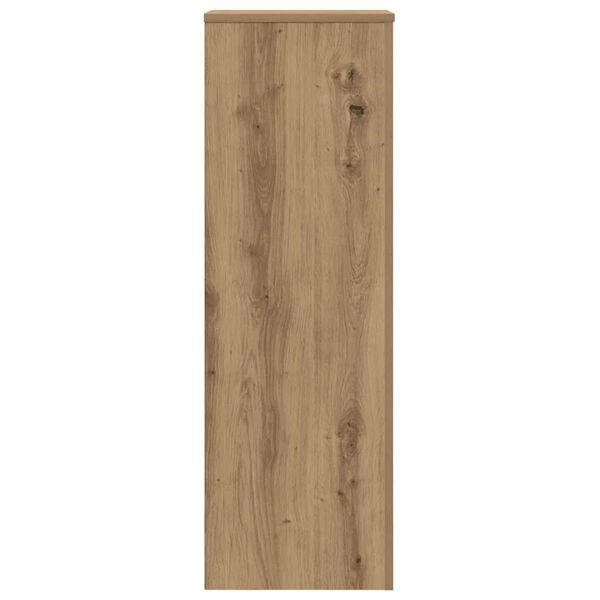 vidaXL Suport de plante stejar artizanal, 33x33x100 cm, lemn prelucrat