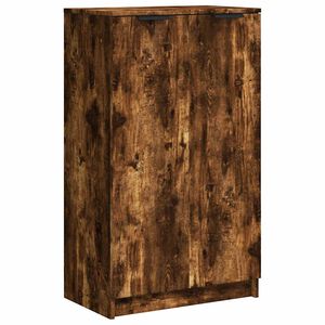 vidaXL Pantofar, stejar fumuriu, 59x35x100 cm, lemn compozit