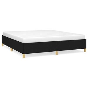 vidaXL Cadru de pat fără saltea, negru, 180x200 cm, textil