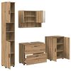 vidaXL Set de mobilier pentru baie 4 buc. Stejar Artizanal