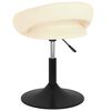 vidaXL Scaun de bar, crem, catifea