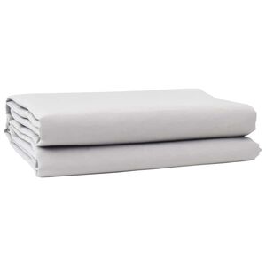 vidaXL Material de &icirc;nlocuire pentru copertină Gri deschis Poliester