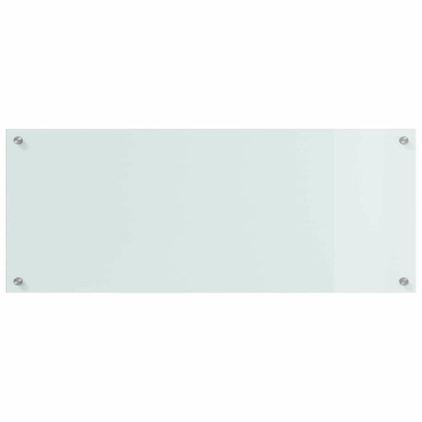 vidaXL Spate de bucătărie 2 pcs Alb 100 x 40 cm sticlă securizată