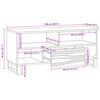 vidaXL Unități TV cu sertar castan 105 x 33 x 46 cm Lemn compozit
