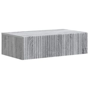 vidaXL Masă laterală montată pe perete 59 x 34,5 x 17 cm Sonoma gri