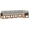 vidaXL Set de canapele de exterior 6 pcs Natural și gri deschis