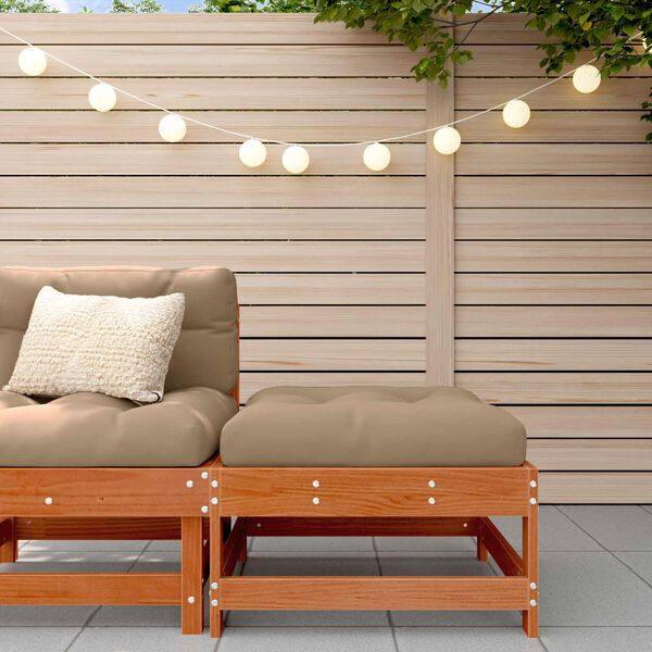 vidaXL Suport pentru picioare de grădină Lemn masiv de pin Maro Ceară