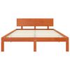 vidaXL Cadru de pat Maroniu cerat 120 x 190 cm Lemn de pin masiv