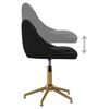 vidaXL Scaune de masă pivotante, 4 buc., negru, catifea