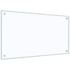 vidaXL Panou antistropi bucătărie transparent 90x50 cm sticlă securiz.