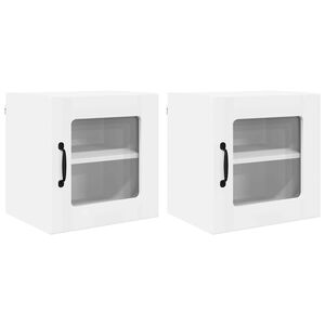 vidaXL Panou mașină de spălat vase Lucca 2 pcs Alb 40 x 31 x 40 cm