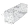 vidaXL Cușcă galvanizată tip capcană, 100 cm