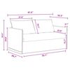 vidaXL Canapea 2 pcs Gri &icirc;nchis 196 x 82 x 85 cm țesătură