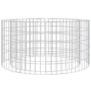 vidaXL Vatră de foc din gabion &Oslash; 100 cm, fier galvanizat