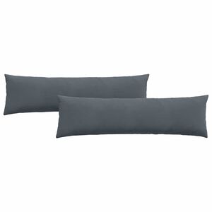 vidaXL Perne pentru canapea 2 pcs Gri închis 145 x 40 cm