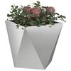 vidaXL Jardinieră 2 pcs Argintiu 30 x 30 x 30 cm Oțel Galvanizat