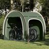vidaXL Cort pentru depozitare biciclete Verde 218 x 156 x 180 cm