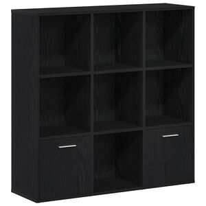 vidaXL Bibliotecă, stejar negru, 98x29x97,5 cm, lemn prelucrat