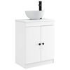 vidaXL Mobilă de baie cu chiuvetă Alb 54 x 35 x 83 cm Lemn prelucrat