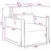 vidaXL Set de canapea 2 pcs Gri &icirc;nchis 198 x 78 x 80 cm țesătură