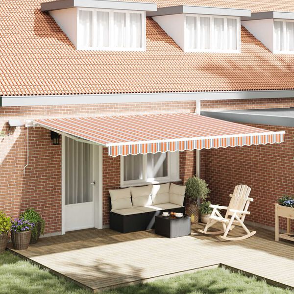 vidaXL Cortina Retractabilă Manual Multicolour 450 &times; 300 cm