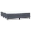 vidaXL Pat cu arcuri fără saltea Gri &icirc;nchis 180x220 cm catifea