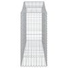 vidaXL Coșuri gabion arcuite 8 buc, 200x50x120/140 cm, fier galvanizat