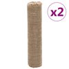 vidaXL Rulouri de iută, 2 buc., 0,5x50 m, iută 100%, 200 g/m&sup2;