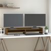vidaXL Suport pentru monitor, maro miere, 100x24x16 cm, lemn masiv pin