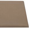 vidaXL Panouri de perete 12 buc. cappuccino 90x30 cm piele eco 3,24 m&sup2;